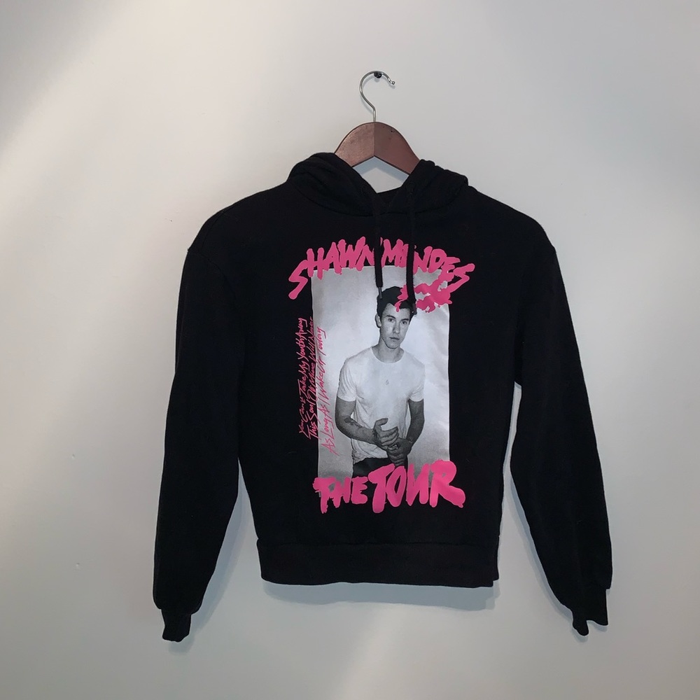 Divided by H&M Shawn Mendes Black & Pink Hoodie - Picture 2 of 8